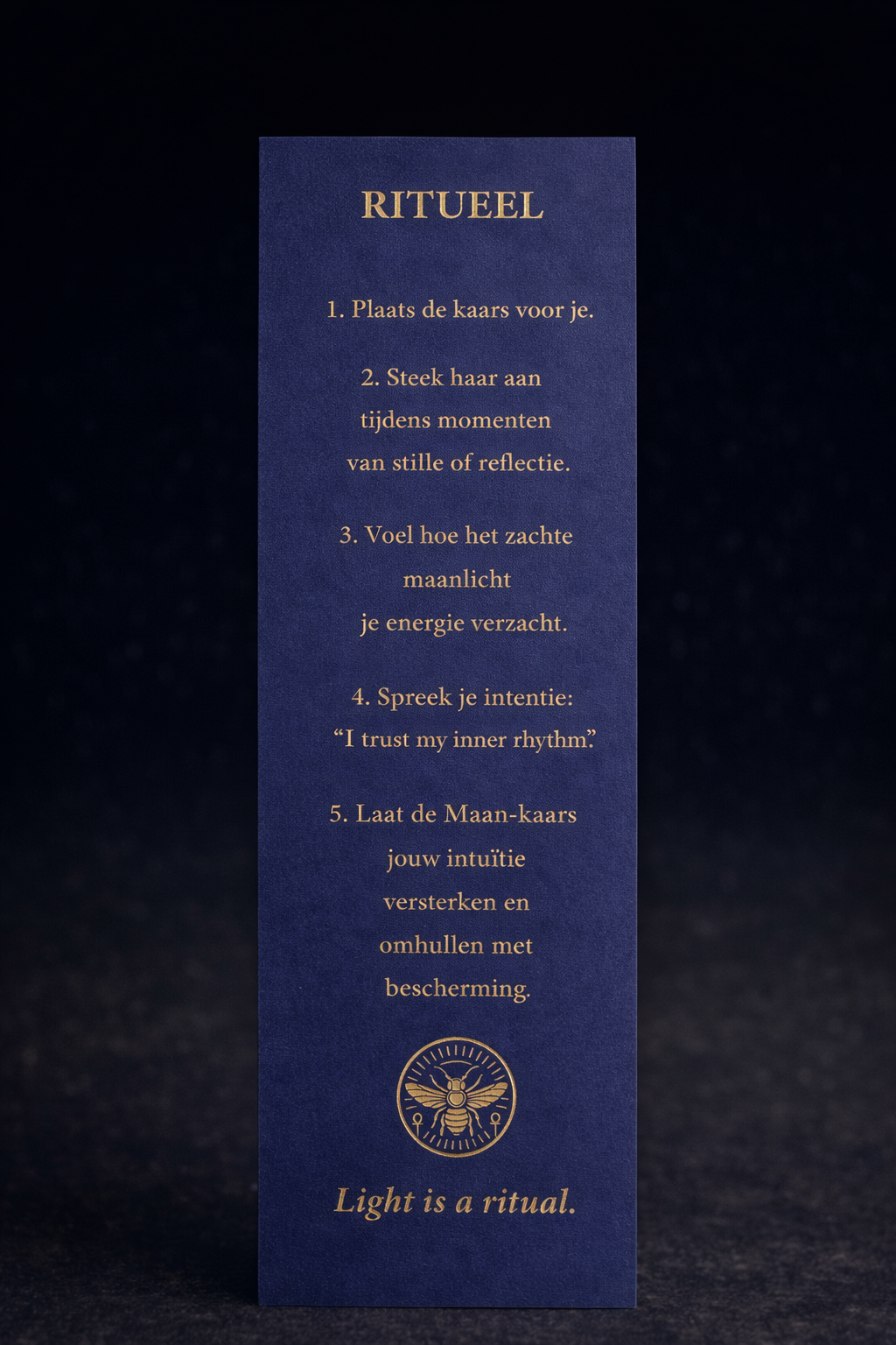 Beeswax moon candle Isis