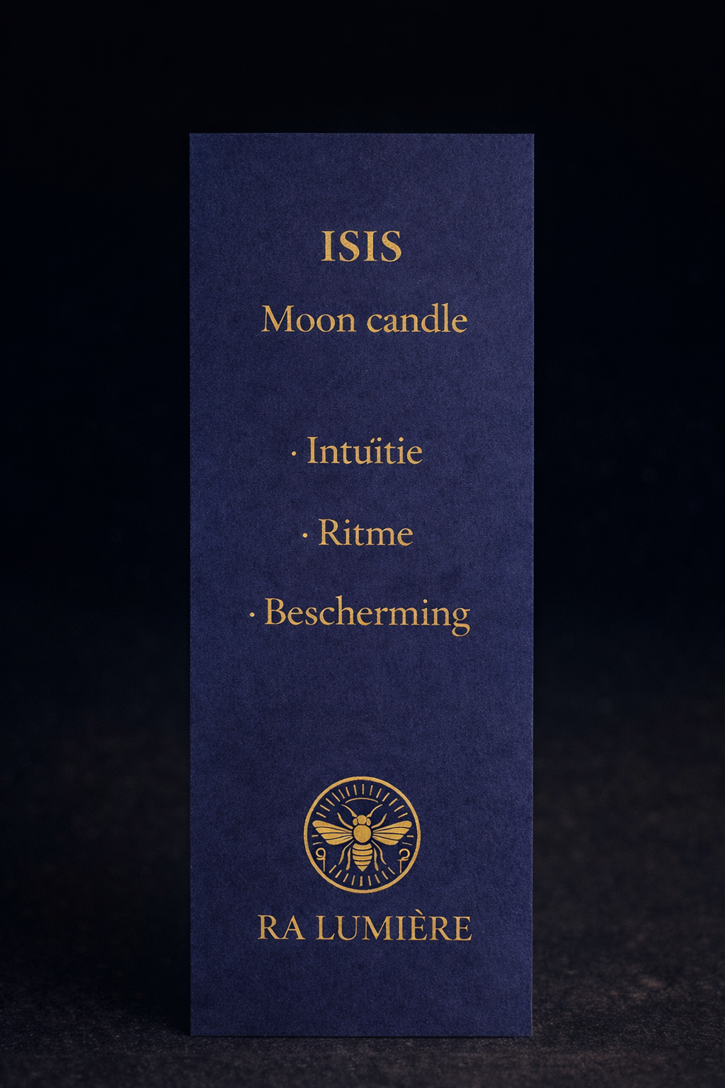 Beeswax moon candle Isis