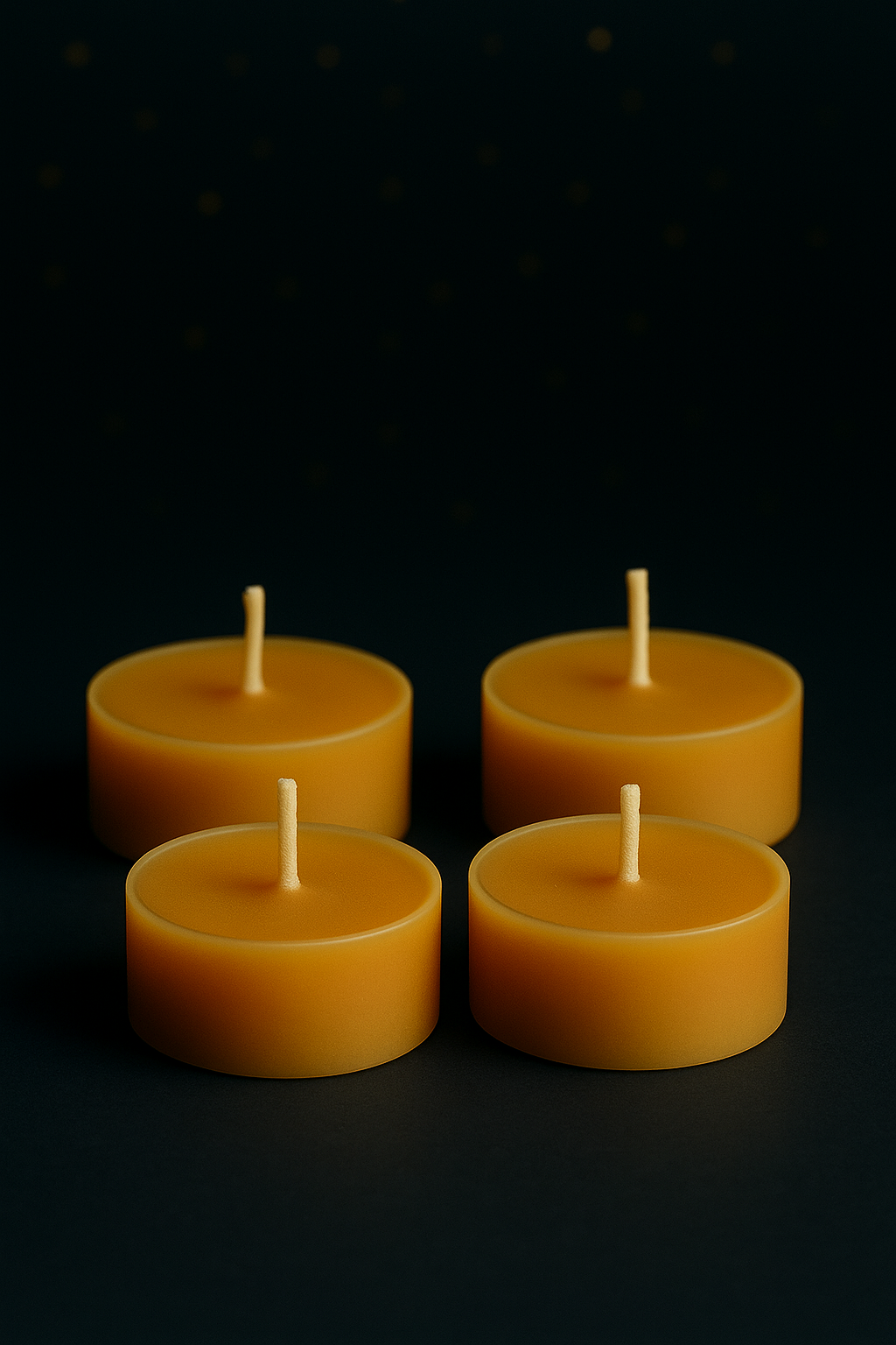 Ra Lumière pure beeswax tealights, natural and hand-poured