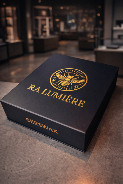 Luxury beeswax candle set