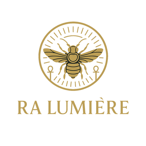 Ra Lumière transparent logo with brand name